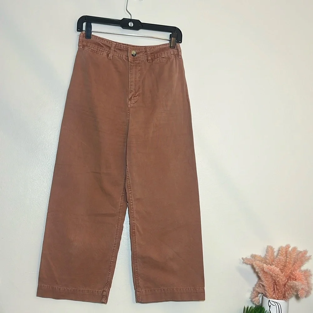 Free People We The Free Patty Wide Leg Crop Pants 26 - Picture 2 of 5